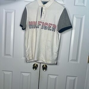 Tommy Hilfiger Men's Polo in White and Gray